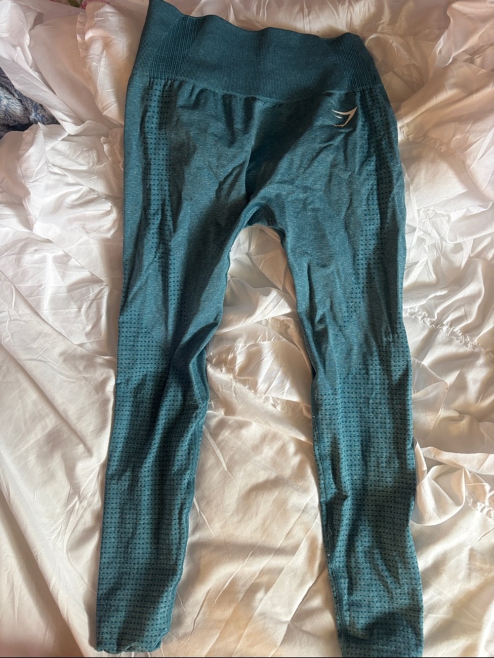 Gymshark Kids Teal Seamless High-Waist Leggings